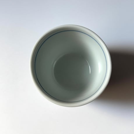 陶房遊　蕎麦猪口（大） ブルーリーフ B