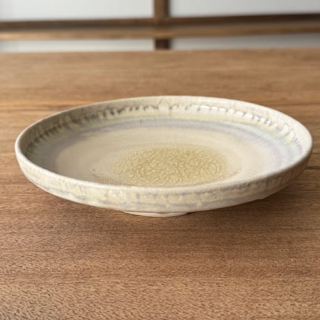 杉山悠　切立皿 2D (直径約18cm)
