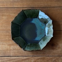 村澤陶苑 村澤享　稜花八角皿 9A (直径約18cm)