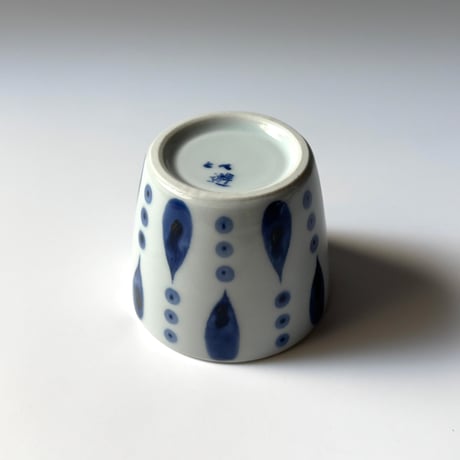 陶房遊　蕎麦猪口（大） 雨ツブ C