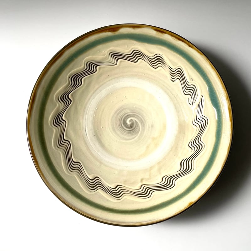 小鹿田焼九寸皿