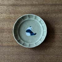 イロリ工房　3.5寸輪花皿 イ11B（直径約10cm)