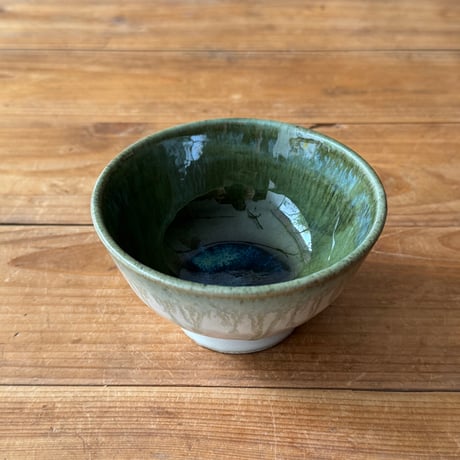 村澤陶苑　青銅釉飯碗 D