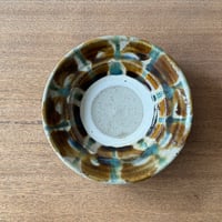 キマノ陶器　6寸皿 キ4C（直径約18cm)