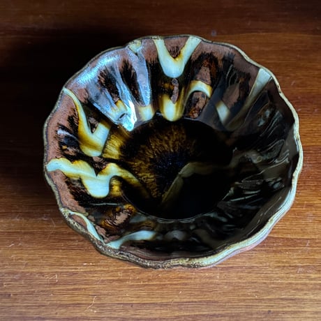 柳瀬俊一郎　輪花鉢 ジグザグ 44B1（直径約12cm)