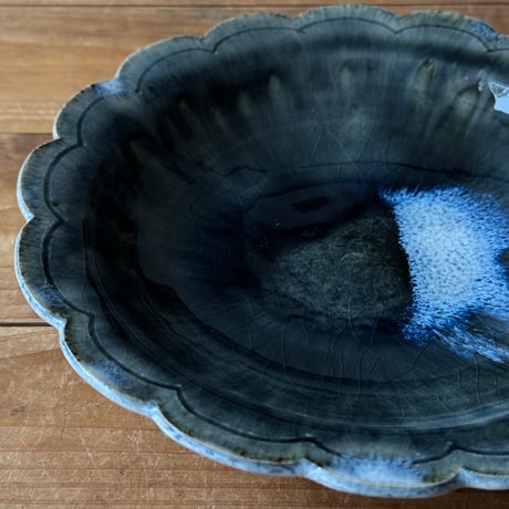 村澤陶苑 村澤享　花形皿 3A (直径約21.5cm)