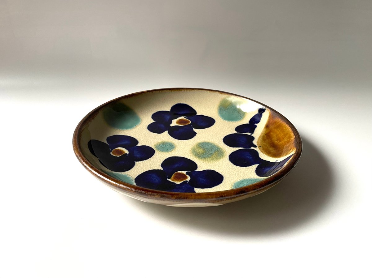 エドメ陶房 7寸皿 花紋 F | kogeiseikatsu.shop