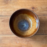 村澤陶苑　飴釉重碗 ロ