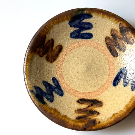 kazoo様 2枚セット　新品　やちむん　田村窯　7寸皿(蛇の目あり) 指掻き kazoo様 2枚セット 新品 やちむん 田村窯 7寸皿(蛇の目あり) 指掻き