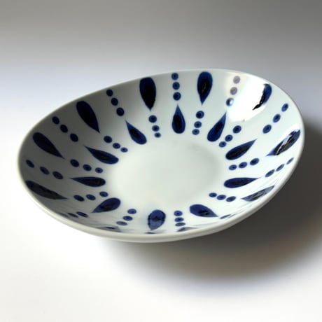 陶房遊　カレー鉢 雨ツブ B