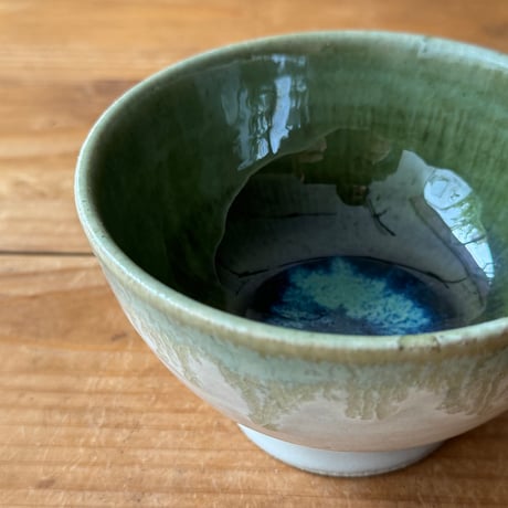 村澤陶苑　青銅釉飯碗 C