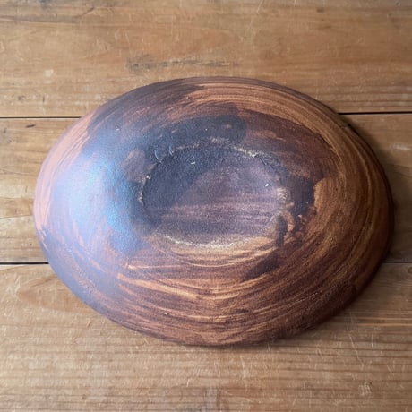 柳瀬俊一郎　カレー皿 3波・ドット 40G2（約24.5×18.5cm)