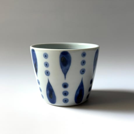 陶房遊　蕎麦猪口（大） 雨ツブ C