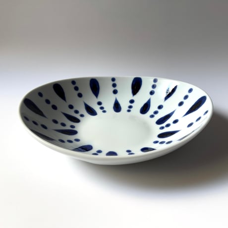 陶房遊　カレー鉢 雨ツブ B