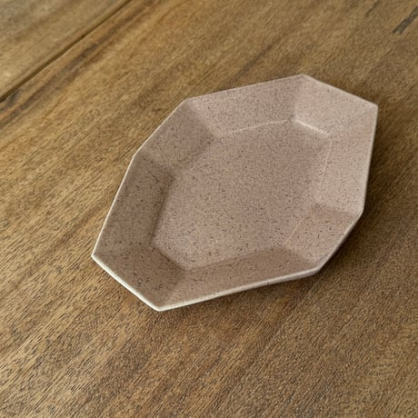 宮内太志　  変わり八角皿 M5（約18.5×13.5cm)