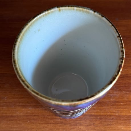 皐月窯　フリーカップ しのぎヘリンボーン 呉須 さ33