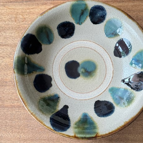 田村窯　8寸皿 タ8D (直径約25cm)