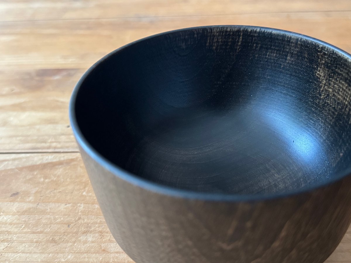 ろくろ舎 汁椀 黒漆 拭き漆仕上げ E | kogeiseikatsu.shop
