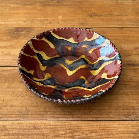 紀窯　中川紀夫　丸皿 (直径約16.5cm)   B