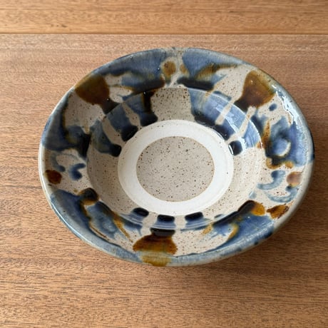 キマノ陶器　7寸皿 キ5K（直径約21cm)