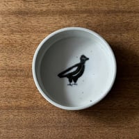 皐月窯　切立鉢 印判鳥 さ15A（直径約10cm)