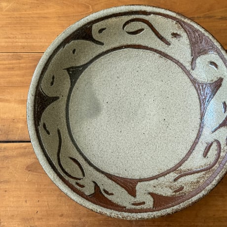 こだま土　7寸皿 (直径約21.5cm) イ