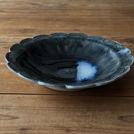 村澤陶苑 村澤享　花形皿 3B (直径約21.5cm)
