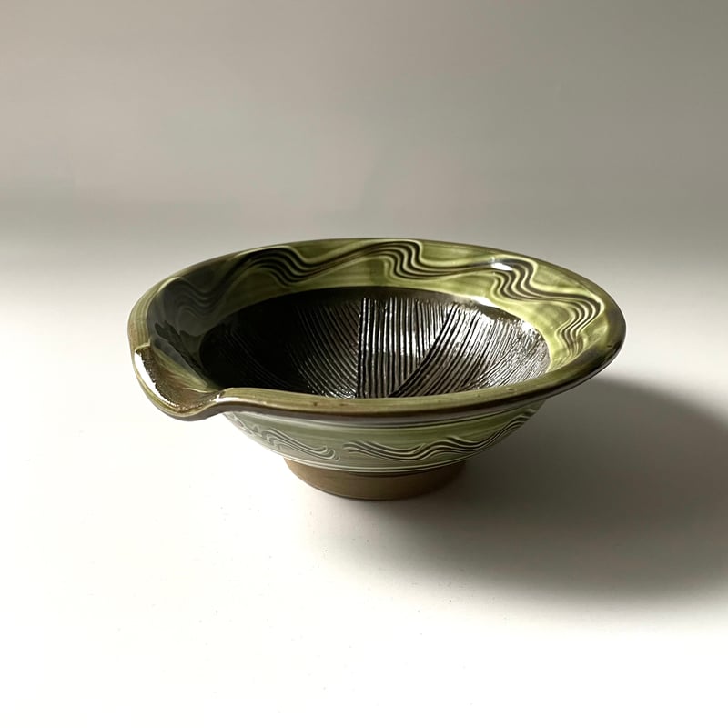 小鹿田焼 黒木昌伸窯 5寸すり鉢 青 B | kogeiseikatsu.shop