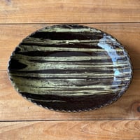 宮野 さとみ　オーバル皿 H (約24×17.5cm)