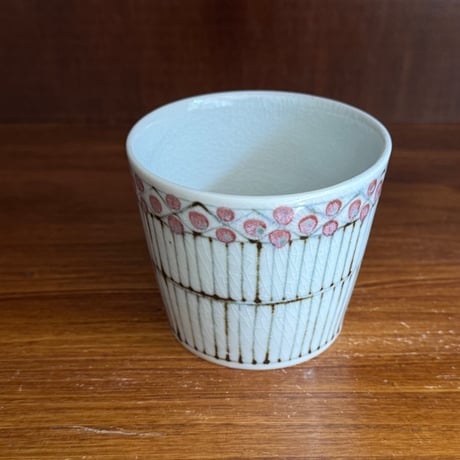 陶彩窯　そばちょこ 古砥部花垣文  と1B