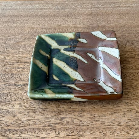 キマノ陶器　角皿（小） キ24B（約12×12cm)