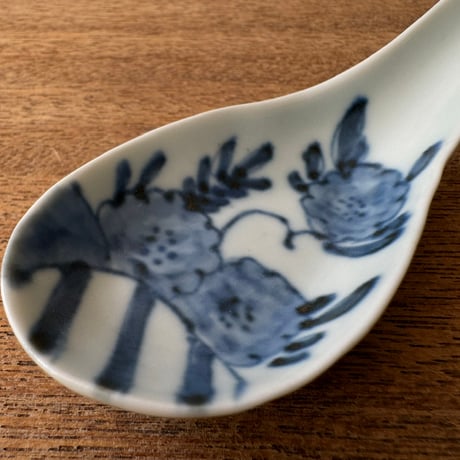 皐月窯　花器 レンゲ 花と鳥 さ37
