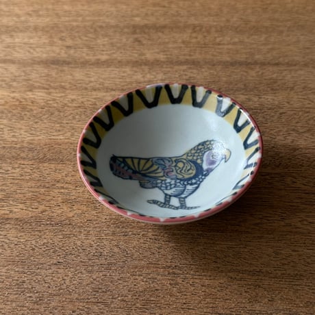 皐月窯　ボールS 化け鳥 さ10（直径約9cm)