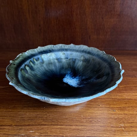 村澤陶苑 村澤享　稜花皿 2A (直径約14.5cm)