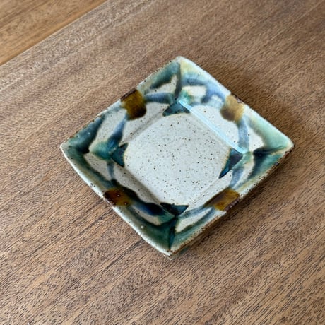 キマノ陶器　角皿（小） キ24A（約12×12cm)