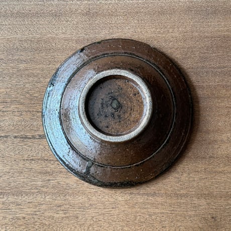 キマノ陶器　6寸皿 キ4C（直径約18cm)