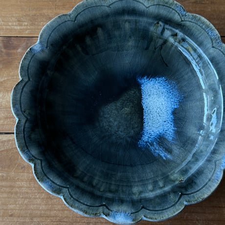 村澤陶苑 村澤享　花形皿 3A (直径約21.5cm)
