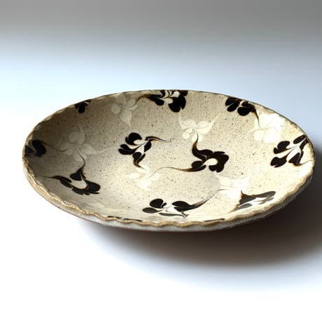 柳瀬俊一郎　カレー皿 菱 C (約24.5×19cm)