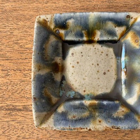 キマノ陶器　角皿（ミニ） キ23E（約9×9cm)