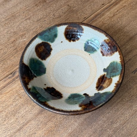 榮一工房　7寸皿 エ7E（直径約22cm）