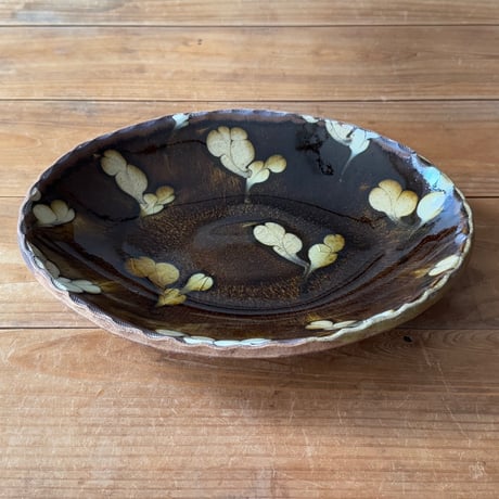 柳瀬俊一郎　カレー皿 双葉 40B2（約24.5×18.5cm)