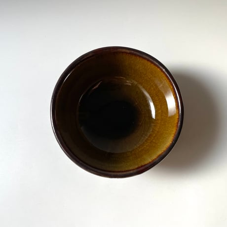 笠原良子　飴釉しのぎ鉢 B