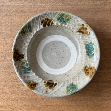 キマノ陶器　8寸皿 キ6C（直径約24cm)
