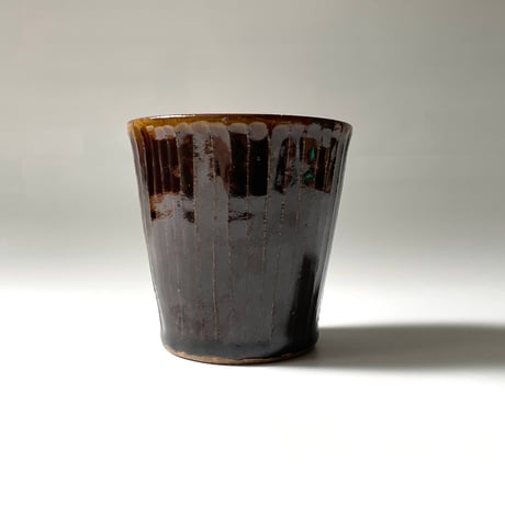 笠原良子　飴釉カップしのぎ C