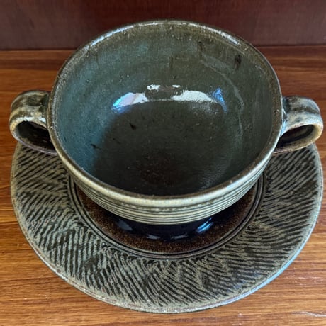 三名窯 松形恭知　スープ盌皿 6E