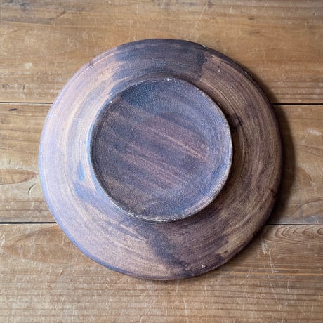 柳瀬俊一郎　デルフト皿（L）菱 34B1（直径約20.5cm)