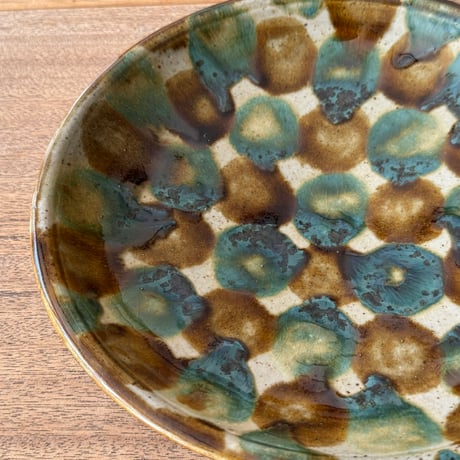 キマノ陶器　餃子皿 キ15C（直径約24.5cm)