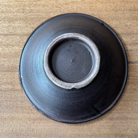 榮一工房　8寸皿  蛇の目なし エ8B（直径約24.5cm）