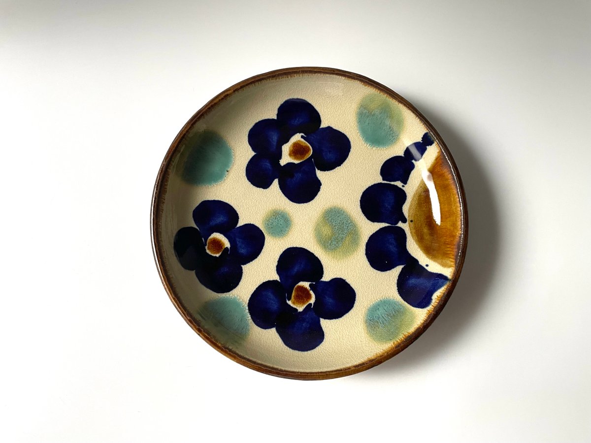 エドメ陶房 7寸皿 花紋 F | kogeiseikatsu.shop
