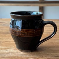 星の宮製陶 高橋あい　櫛目マグカップ 飴 F